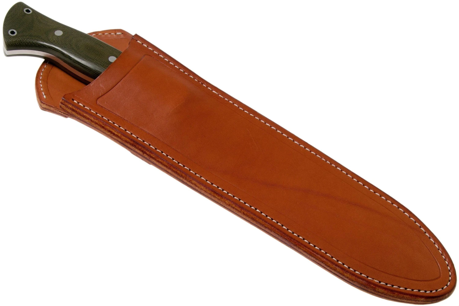 Bark River JX5 Vengeful 1 CPM 3V Green Canvas Micarta Machette Coupe-coupe 6 Bark River JX5 Vengeful 1 CPM 3V Green Canvas Micarta Machette Coupe-coupe – Image 6