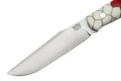 Bark River Ultra Lite Field Knife CPM 3V Ruby Frost Dragonscale Red Liner, Couteau De Bushcraft -Optimal Couteaux Magasin BRK14 121RFD 03 barkriver