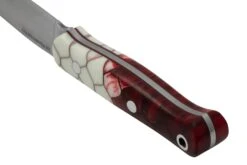 Bark River Ultra Lite Field Knife CPM 3V Ruby Frost Dragonscale Red Liner, Couteau De Bushcraft -Optimal Couteaux Magasin BRK14 121RFD 04 barkriver