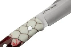 Bark River Ultra Lite Field Knife CPM 3V Ruby Frost Dragonscale Red Liner, Couteau De Bushcraft -Optimal Couteaux Magasin BRK14 121RFD 05 barkriver