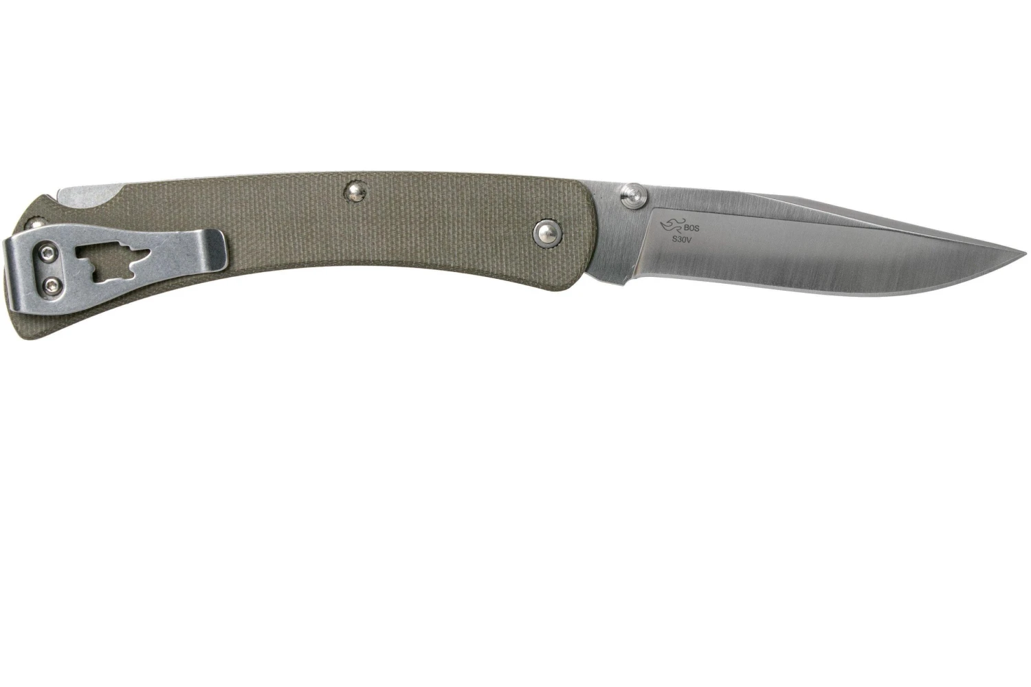 Buck 110 Slim Knife Pro Green Micarta 0110ODS4 Couteau De Poche 2 Buck 110 Slim Knife Pro Green Micarta 0110ODS4 Couteau De Poche – Image 2