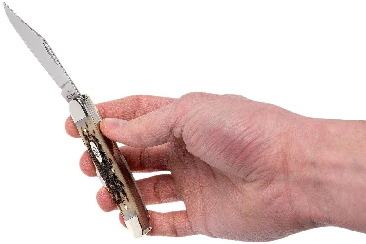 Case Stockman Amber Jigged Bone, 00128, 6347 SS Couteau De Poche 11 Case Stockman Amber Jigged Bone, 00128, 6347 SS Couteau De Poche – Image 11