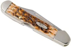 Case Mini Copperlock Amber Jigged Bone, 00133, 61749L SS Couteau De Poche -Optimal Couteaux Magasin CE133 04 case ce133 04