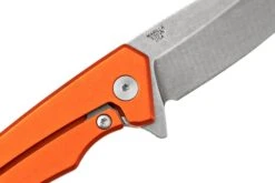 Case The Marilla, Orange Anodized Aluminum, S35VN, Black G-10 Inlay, 25886 Couteau De Poche -Optimal Couteaux Magasin CE25886 05 case