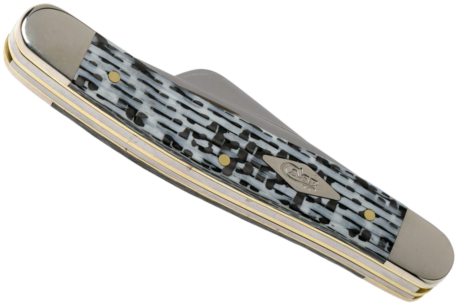 Case Medium Stockman White & Black Carbon Fiber-G10 Weave Smooth, 38923, 10318 SS Couteau De Poche 4 Case Medium Stockman White & Black Carbon Fiber-G10 Weave Smooth, 38923, 10318 SS Couteau De Poche – Image 4