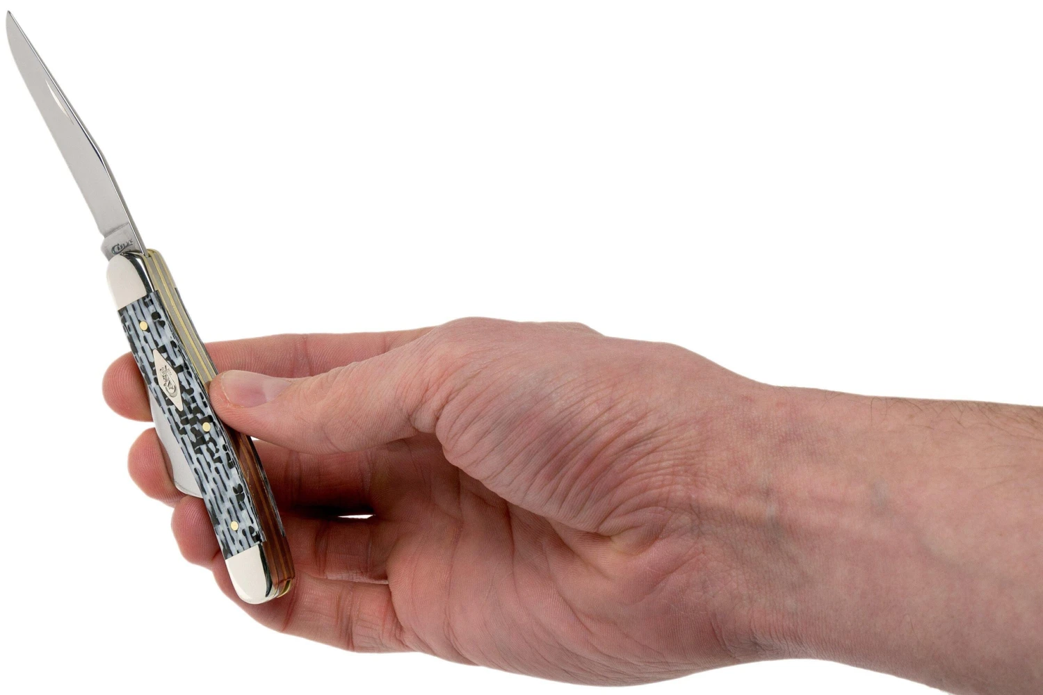 Case Medium Stockman White & Black Carbon Fiber-G10 Weave Smooth, 38923, 10318 SS Couteau De Poche 5 Case Medium Stockman White & Black Carbon Fiber-G10 Weave Smooth, 38923, 10318 SS Couteau De Poche – Image 5