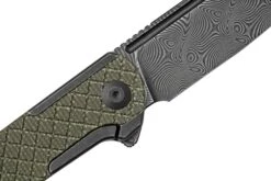 Civivi Cachet C20041B-DS1 Green Micarta Acier Damassé, Couteau De Poche -Optimal Couteaux Magasin CIC20041B DS1 05 civivi