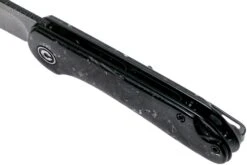 Civivi Elementum C907C-DS2 Damascus, Shredded Silver Carbonfiber Couteau De Poche -Optimal Couteaux Magasin CIC907C DS2 07 civivi