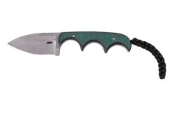 CRKT Minimalist Spear Point, Green Black, Couteau De Cou, Alan Folts Design