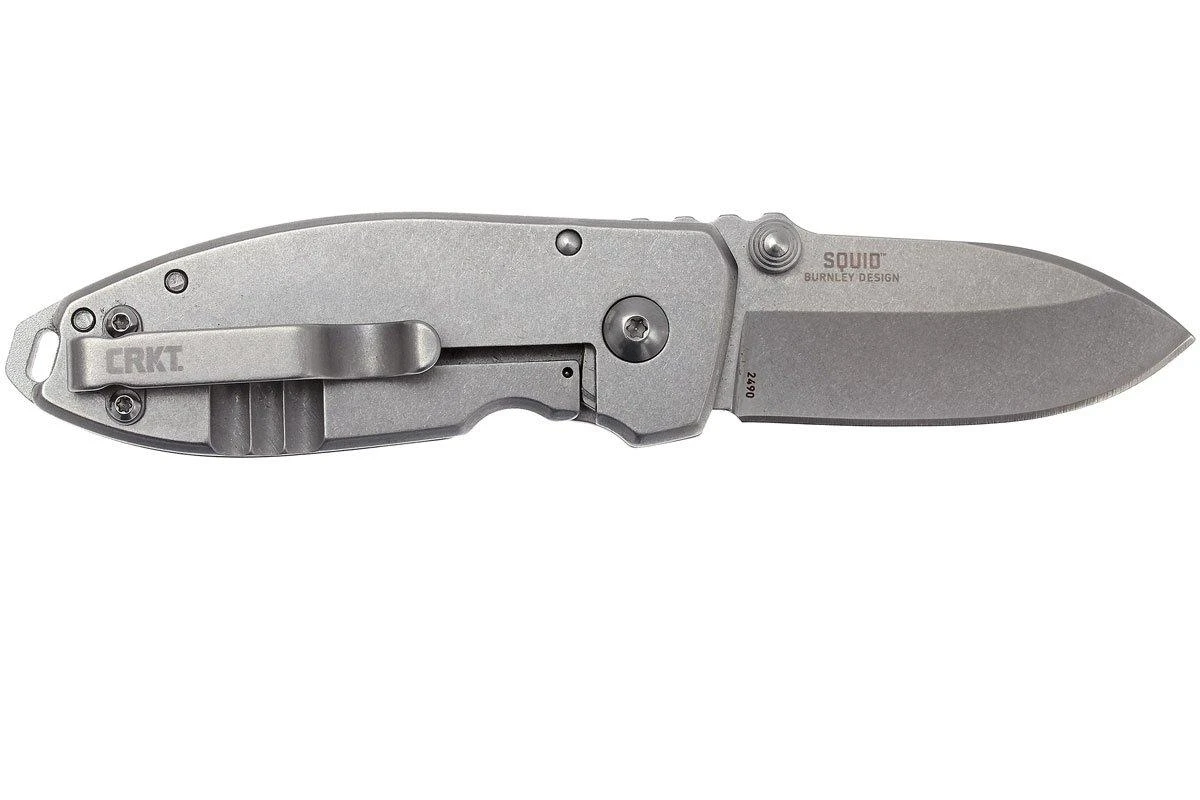 CRKT Squid Couteau De Poche Stonewash - 2490 1 CRKT Squid Couteau De Poche Stonewash - 2490