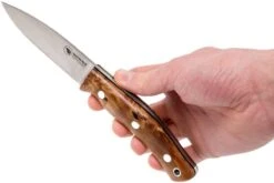 Casström No. 10 Swedish Forest Knife Curly Birch, 14C28N Flat Grind 13118 -Optimal Couteaux Magasin CM13118 06 casstrom cm13118 06