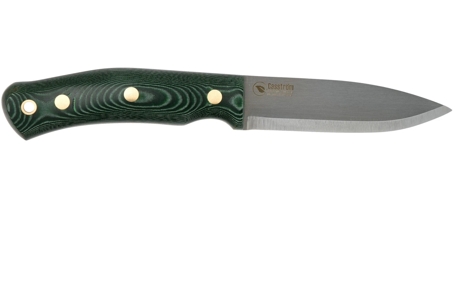 Casström No. 10 Swedish Forest Knife Green Micarta, 14C28N Scandi Grind 13127 Avec Firesteel 2 Casström No. 10 Swedish Forest Knife Green Micarta, 14C28N Scandi Grind 13127 Avec Firesteel – Image 2