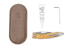 Chris Reeve Mnandi Box Elder Burl Inlay MNA-1008 Couteau De Gentleman -Optimal Couteaux Magasin CRMNDEB 09 chrisreeve