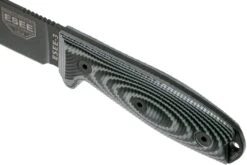 ESEE Model 3 Black Blade 3D Grey-Black G10 Couteau De Survie 3PMB-002 étui Noir + Clip De Poche -Optimal Couteaux Magasin EE 3PMB 002 05 esee knives