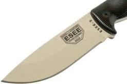 ESEE Model 5 Desert Tan Blade 3D Blood-Black G10 Couteau De Survie 5PDT-004 étui Kydex + Clip Plat -Optimal Couteaux Magasin EE 5PDT 004 03 esee knives