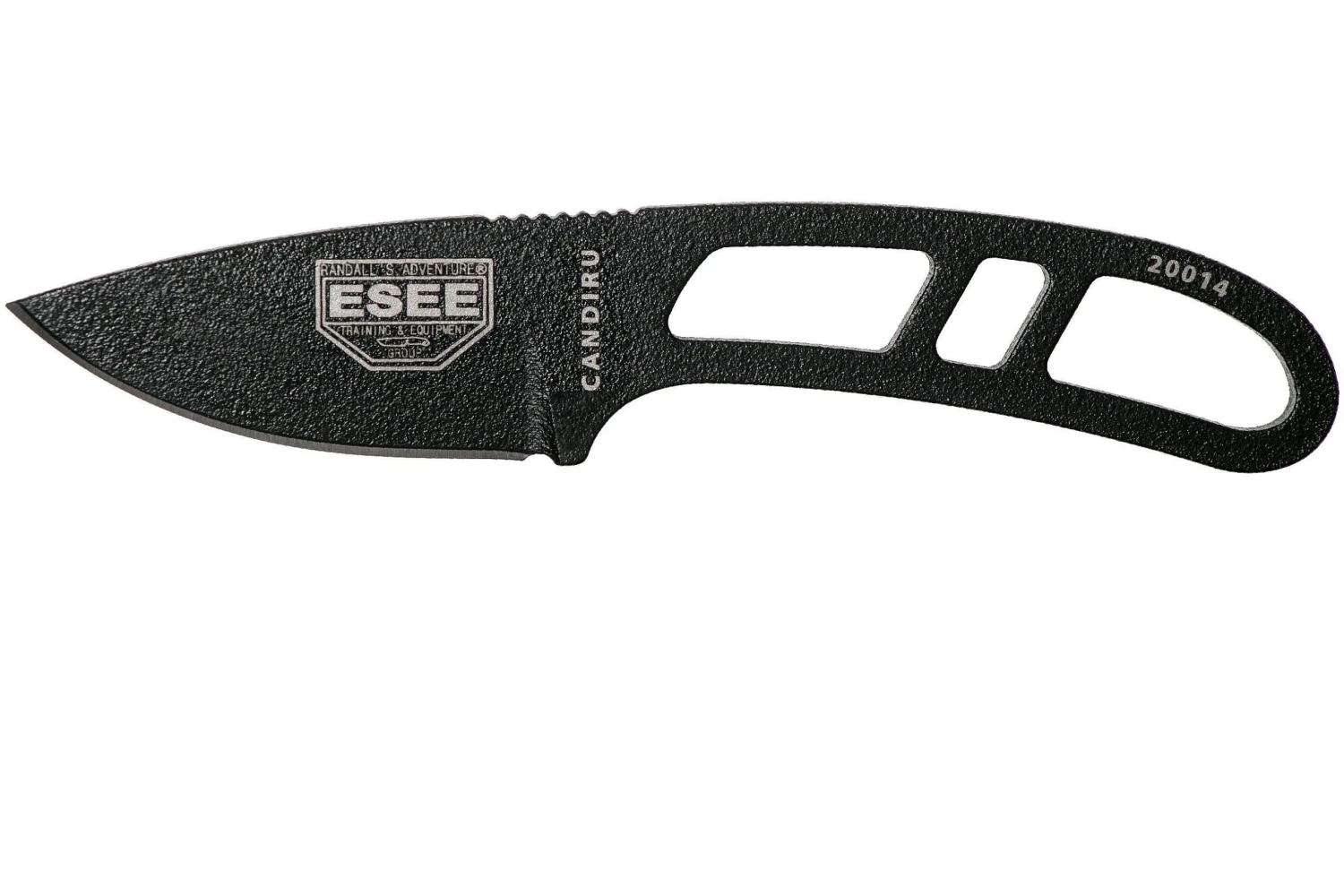ESEE Candiru Black CAN-B Couteau De Cou Avec étui Noir + Clip Ceinture 1 ESEE Candiru Black CAN-B Couteau De Cou Avec étui Noir + Clip Ceinture