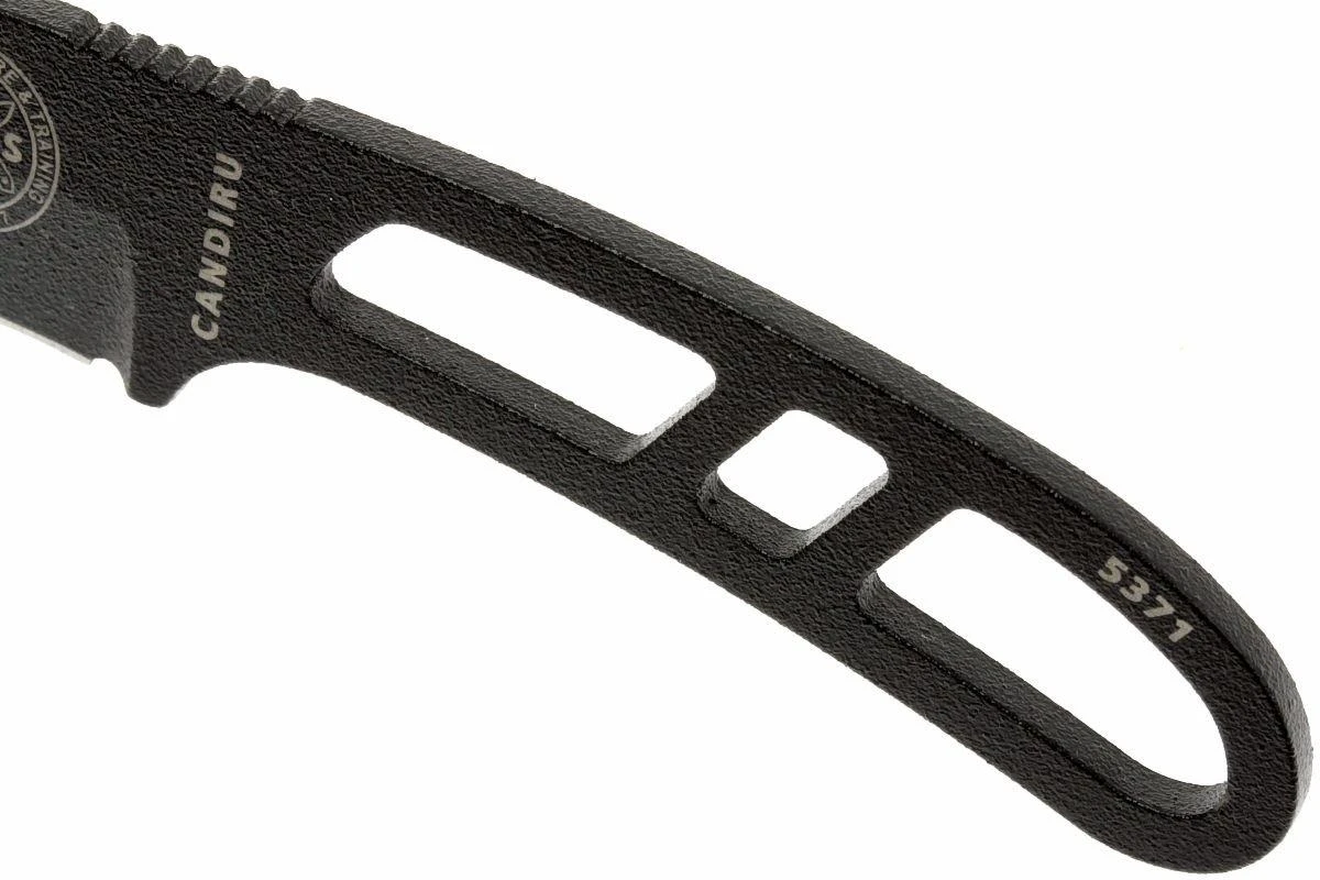 ESEE Candiru Black CAN-B Couteau De Cou Avec étui Noir + Clip Ceinture 4 ESEE Candiru Black CAN-B Couteau De Cou Avec étui Noir + Clip Ceinture – Image 4