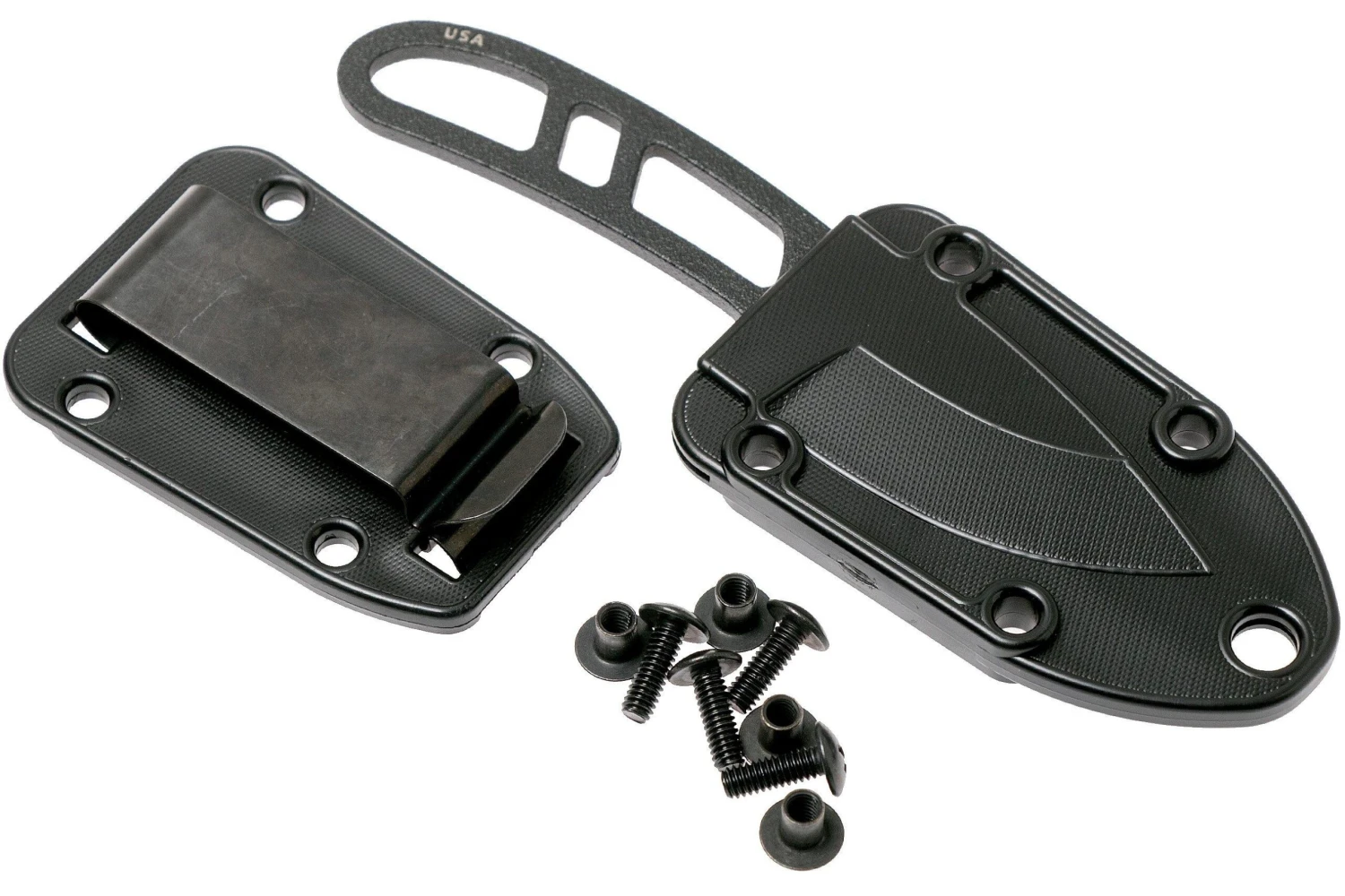 ESEE Candiru Black CAN-B Couteau De Cou Avec étui Noir + Clip Ceinture 6 ESEE Candiru Black CAN-B Couteau De Cou Avec étui Noir + Clip Ceinture – Image 6