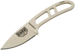 ESEE Candiru Desert Tan CAN-DT Couteau De Cou Avec étui Noir + Clip Ceinture -Optimal Couteaux Magasin EE CAN DT 03 esee knives v201901