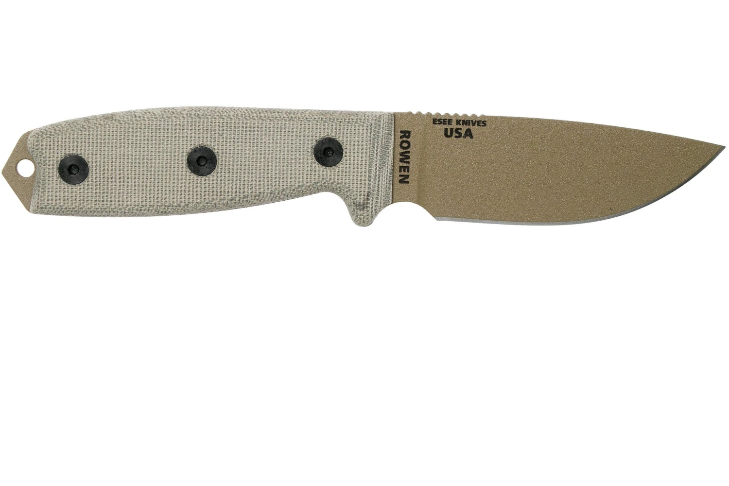 ESEE Model 3 Dark Earth Blade, Grey Handle 3P-MB-DE Avec étui + Clip Et MOLLE-back 2 ESEE Model 3 Dark Earth Blade, Grey Handle 3P-MB-DE Avec étui + Clip Et MOLLE-back – Image 2