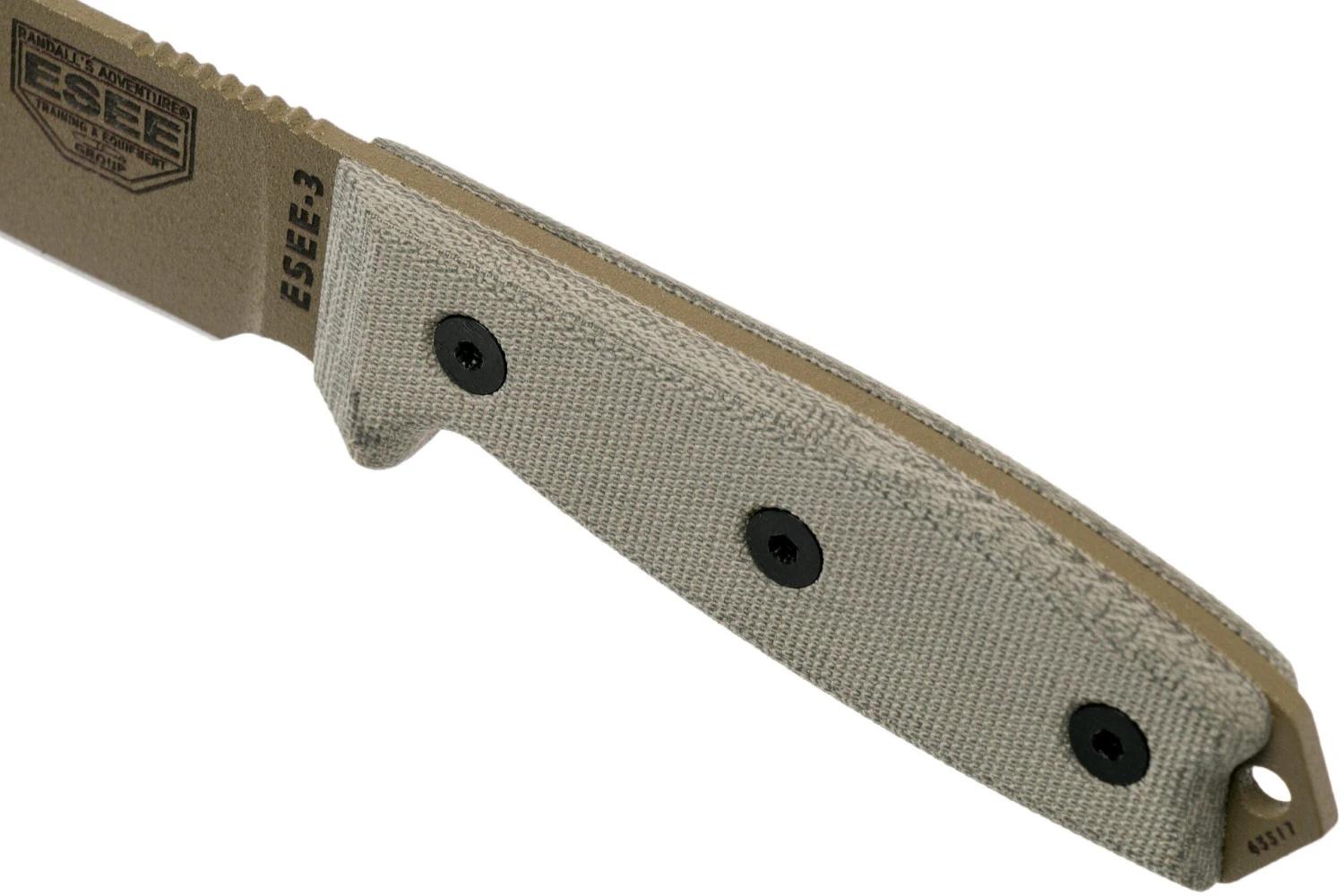 ESEE Model 3 Dark Earth Blade, Grey Handle 3P-MB-DE Avec étui + Clip Et MOLLE-back 5 ESEE Model 3 Dark Earth Blade, Grey Handle 3P-MB-DE Avec étui + Clip Et MOLLE-back – Image 5