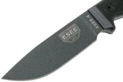 ESEE Model 4 Tactical Gunsmoke, Black Handle 4P-TG-B Avec étui + Clip -Optimal Couteaux Magasin EE ESEE 4P TGB 03 esee knives