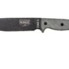 ESEE Model 6 Black Blade, Grey Handle 6P-B Avec étui Noir + Clip Ceinture