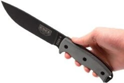 ESEE Model 6 Black Blade, Grey Handle 6P-B Avec étui Noir + Clip Ceinture -Optimal Couteaux Magasin EE ESEE 6P B 06 esee knives ee esee 6p b 06
