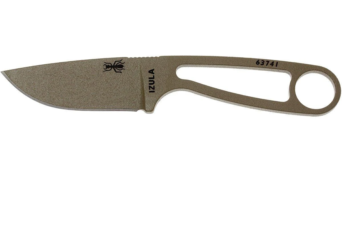 ESEE Izula Dark Earth IZULA-DE Couteau De Cou Avec étui Noir + Clip Ceinture 1 ESEE Izula Dark Earth IZULA-DE Couteau De Cou Avec étui Noir + Clip Ceinture