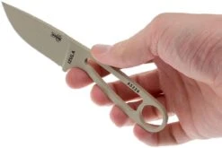 ESEE Izula Desert Tan IZULA-DT Couteau De Cou Avec étui Et Noir + Clip Ceinture -Optimal Couteaux Magasin EE IZULA DT 03 esee knives ee izula dt 03