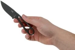 ESEE Izula Tactical Gunsmoke IZULA-TG-B Couteau De Cou Avec étui Noir, Plaquettes De Manche Et Clip Ceinture -Optimal Couteaux Magasin EE IZULA TG 03 esee knives