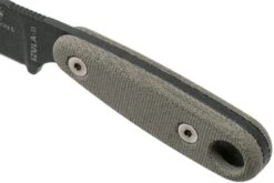 ESEE Izula II Tactical Gunsmoke IZULA-II-TG Couteau De Cou Avec étui Noir + Clip Ceinture -Optimal Couteaux Magasin EE IZULA2 TG 05 esee knives