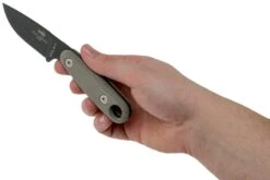 ESEE Izula II Tactical Gunsmoke IZULA-II-TG Couteau De Cou Avec étui Noir + Clip Ceinture -Optimal Couteaux Magasin EE IZULA2 TG 06 esee knives