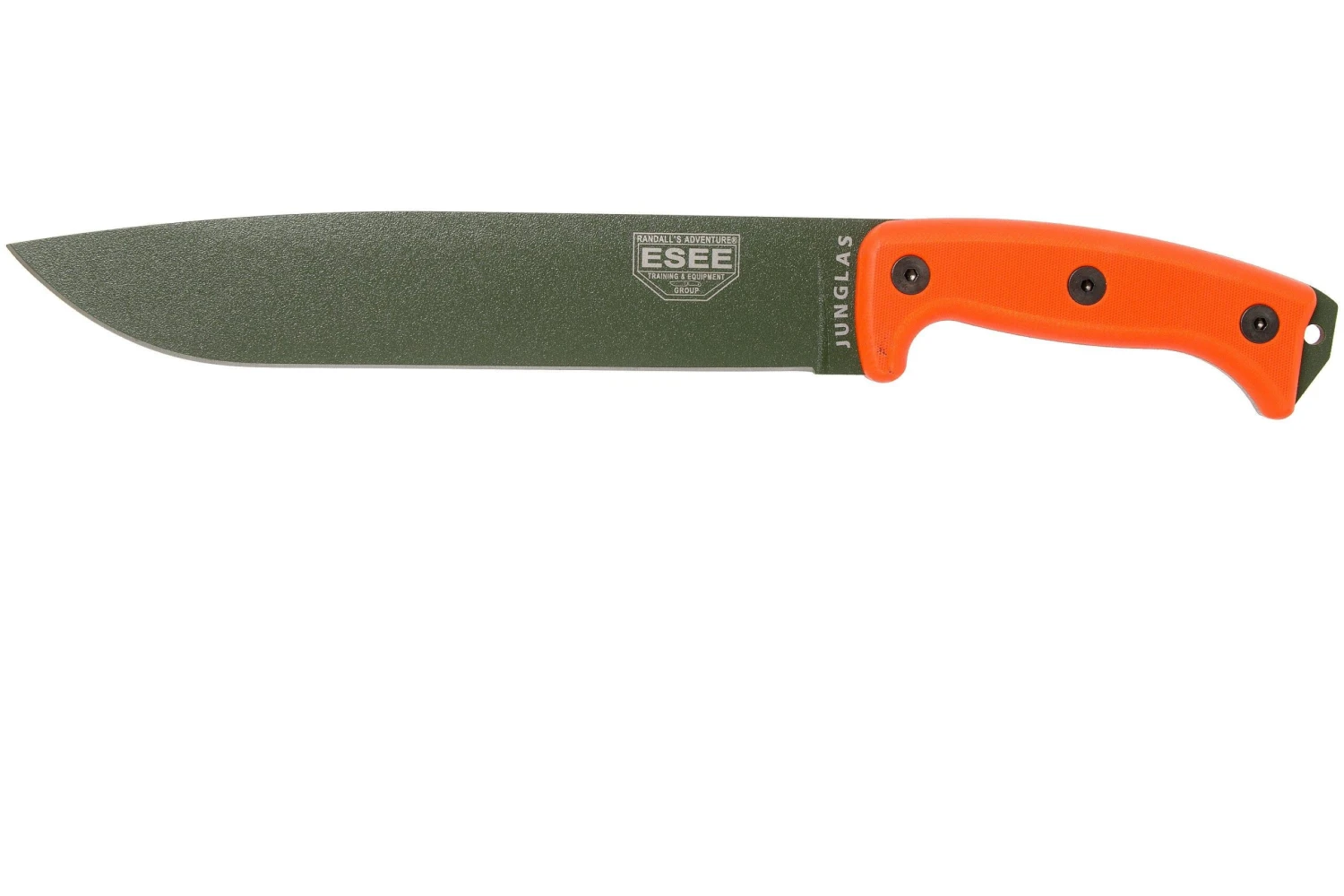 ESEE Junglas OD Green-Orange JUNGLAS-OD-OR Couteau De Survie Avec étui Kydex + MOLLE Back 1 ESEE Junglas OD Green-Orange JUNGLAS-OD-OR Couteau De Survie Avec étui Kydex + MOLLE Back