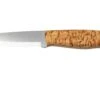 Brisa Trapper 95, N690Co Scandi, Stabilized Curly Birch, Couteau Fixe