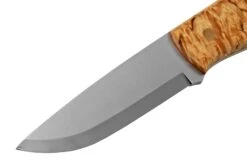 Brisa Trapper 95, N690Co Scandi, Stabilized Curly Birch, Couteau Fixe -Optimal Couteaux Magasin ENZ 078 03 brisa