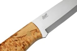 Brisa Trapper 95, N690Co Scandi, Stabilized Curly Birch, Couteau Fixe -Optimal Couteaux Magasin ENZ 078 05 brisa