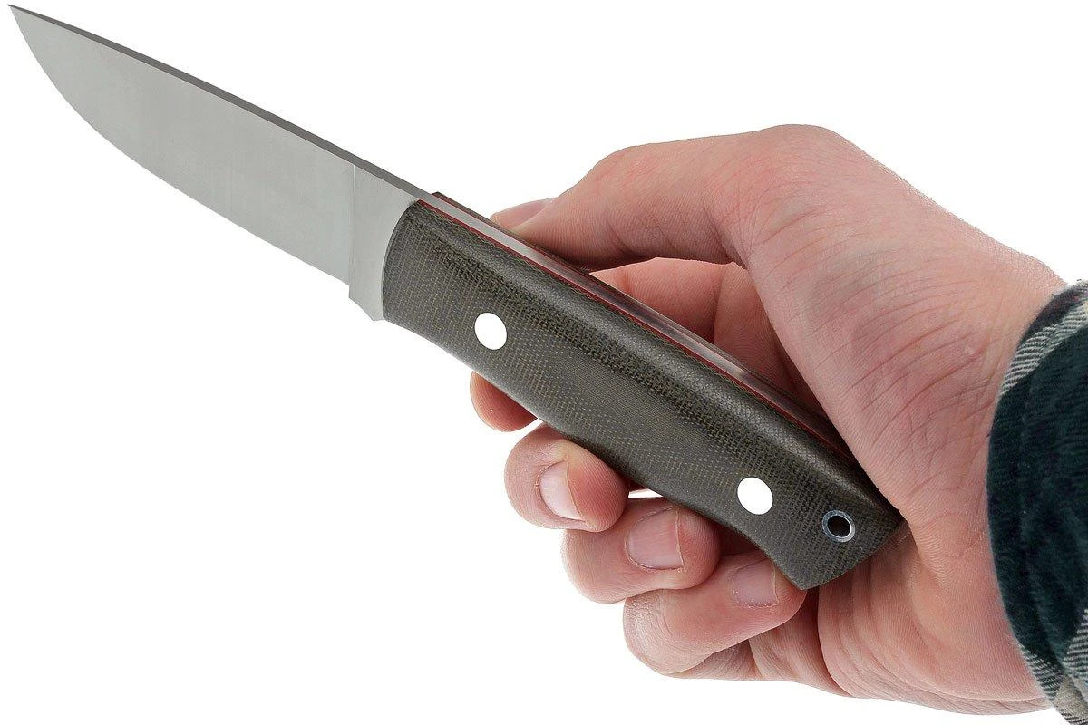 Brisa Trapper 95 - N690Co Flat - Green Canvas Micarta - 2015 6 Brisa Trapper 95 - N690Co Flat - Green Canvas Micarta - 2015 – Image 6