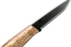 Brisa Trapper 95 - O1 Scandi - Curly Birch With Firesteel 2055 Couteau De Bushcraft -Optimal Couteaux Magasin ENZ 2055 05 brisa