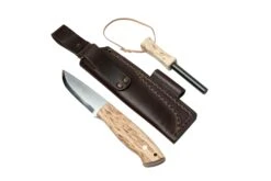 Brisa Trapper 95 - O1 Scandi - Curly Birch With Firesteel 2055 Couteau De Bushcraft -Optimal Couteaux Magasin ENZ 2055 06 brisa