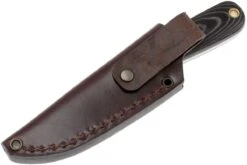 Brisa Necker 70, Noir Micarta, étui En Cuir 9806 -Optimal Couteaux Magasin ENZ 9806 08 enzo necker 70 enz 9806 08