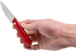 Brisa Necker 70 Alice, Red Micarta, Leather Sheath 9819 12 Brisa Necker 70 Alice, Red Micarta, Leather Sheath 9819 -Optimal Couteaux Magasin ENZ 9819 06 enzo enz 9819 06