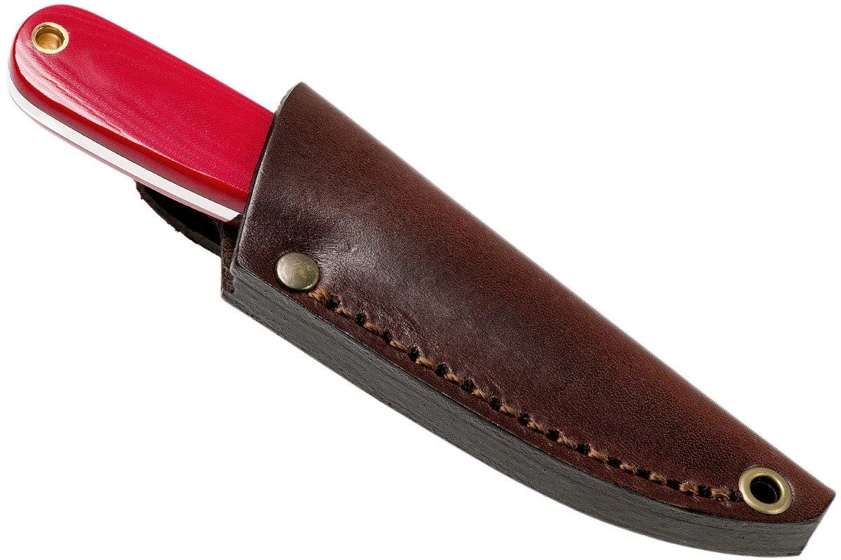 Brisa Necker 70 Alice, Red Micarta, Leather Sheath 9819 7 Brisa Necker 70 Alice, Red Micarta, Leather Sheath 9819 – Image 7