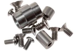 Flytanium Spyderco Paramilitary 2 Titanium Hardware Kit, Silver