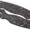 Flytanium Spyderco Paramilitary 2 Lotus Scales, Shredded Fibre De Carbone