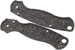 Flytanium Spyderco Paramilitary 2 Lotus Scales, Shredded Fibre De Carbone -Optimal Couteaux Magasin FLY 805 02 flytanium