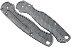 FlytaniuFlytanium Spyderco Paramilitary 2 Lotus Scales, Black Canvas Micarta -Optimal Couteaux Magasin FLY 806 02 flytanium