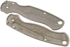 Flytanium Spyderco Paramilitary 2 Lotus Scales, Green Canvas Micarta -Optimal Couteaux Magasin FLY 807 02 flytanium