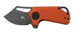 Black Fox Puck BF-761OR Blackwashed D2 Orange G10, Couteau De Poche
