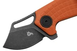 Black Fox Puck BF-761OR Blackwashed D2 Orange G10, Couteau De Poche -Optimal Couteaux Magasin FOBF 761OR 03 blackfox